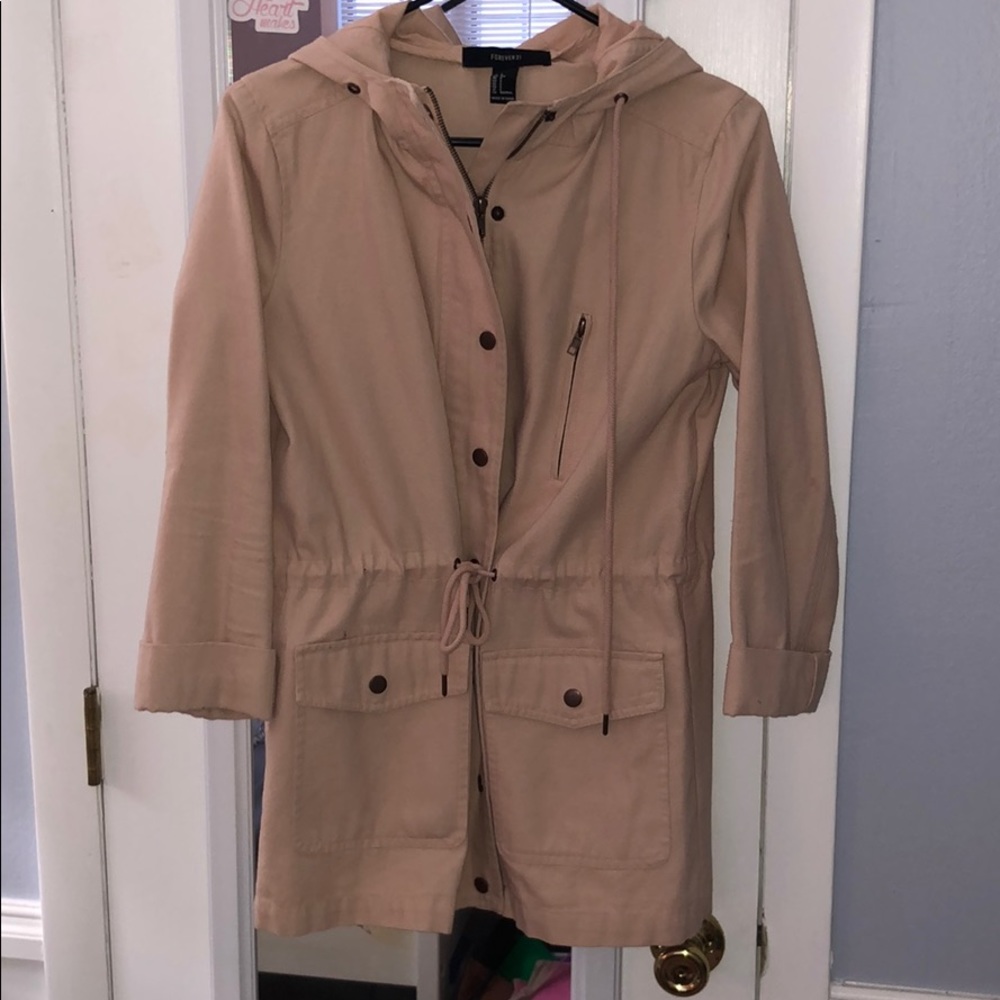 Forever 21 pale pink denim jacket